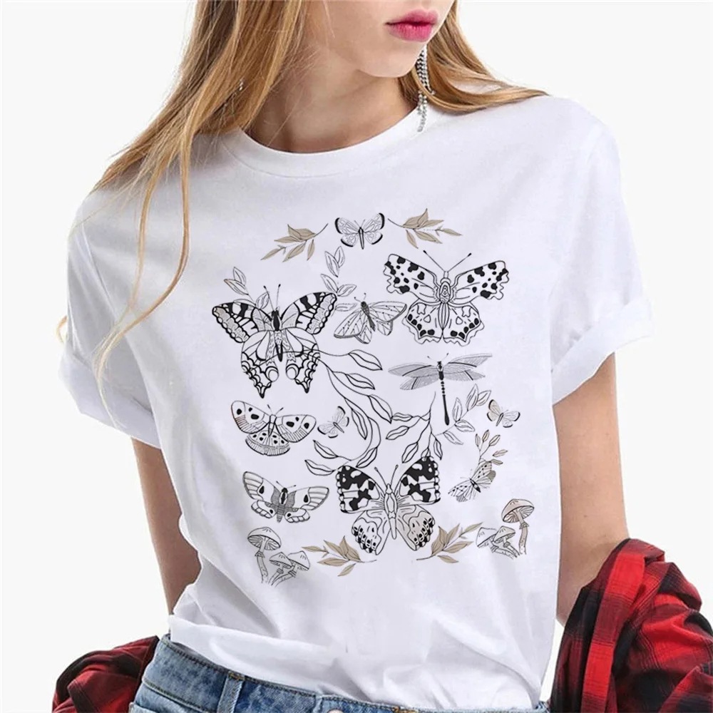 Women's T-shirts Graphic Designer T-shirts Girls Harajuku Cl - Image 8
