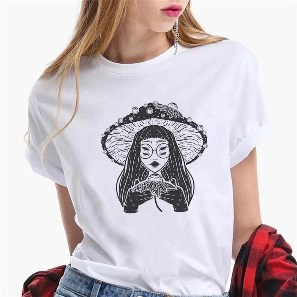 Women's T-shirts Graphic Designer T-shirts Girls Harajuku Cl - Image 5